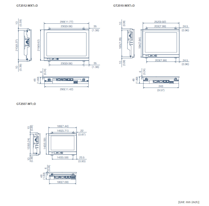 GT25 Wide Dimensions 1 