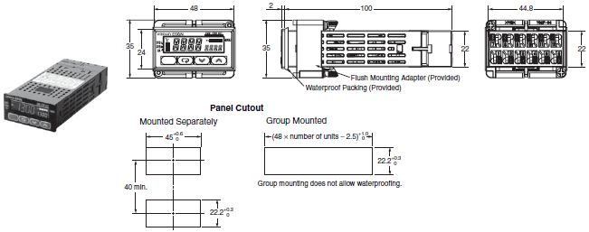 E5GN Dimensions 2 