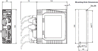 R88M-G, R88D-GN[]-ML2 Dimensions 2 