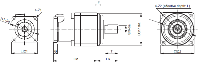 R88M-G, R88D-GN[]-ML2 Dimensions 50 