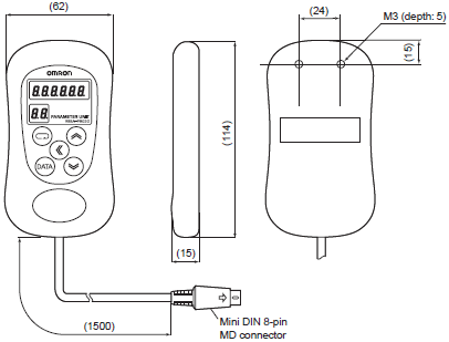 R88M-G, R88D-GN[]-ML2 Dimensions 57 