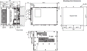 R88M-G, R88D-GN[]-ML2 Dimensions 8 