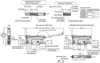 E3NX-FA Dimensions 4 