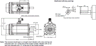 R88M-1A[] / R88D-1SAN[]-ECT Dimensions 18 