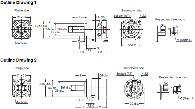 R88M-1A[] / R88D-1SAN[]-ECT Dimensions 35 