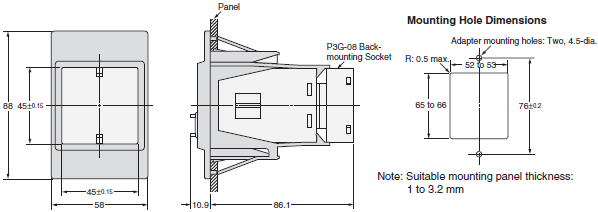 E2C / E2C-H Dimensions 32 