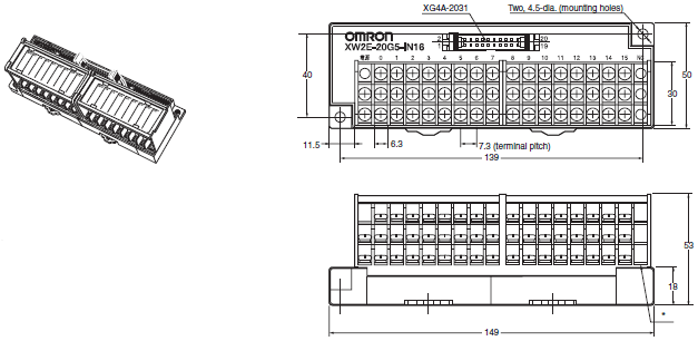 XW2E Dimensions 1 