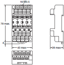 G6B-4[][]ND Dimensions 9 