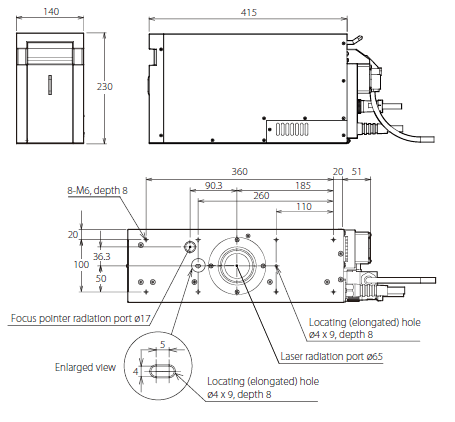 MX-Z2000H-V1 Series Dimensions 1