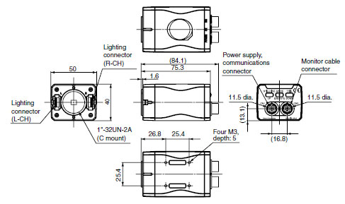 V400-F Dimensions 3 V400-F050_Dim