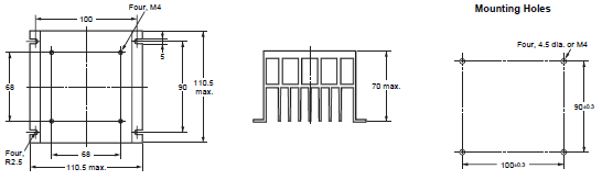 G3PE (Three-phase) Dimensions 15 