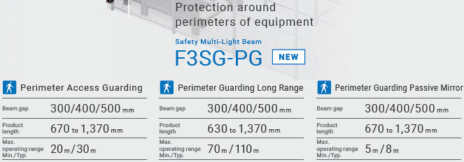 F3SG-SR / PG Series Features 5 